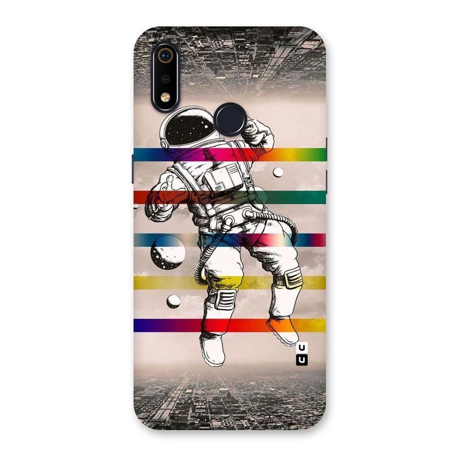 Spaceman Rainbow Stripes Back Case for Realme 3i
