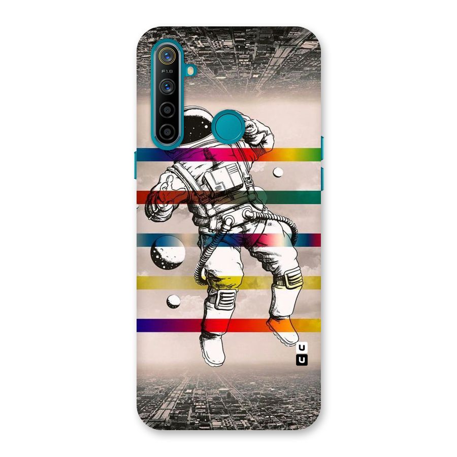 Spaceman Rainbow Stripes Back Case for Realme 5i
