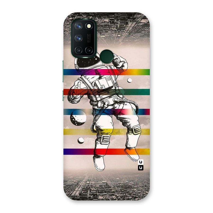 Spaceman Rainbow Stripes Back Case for Realme 7i