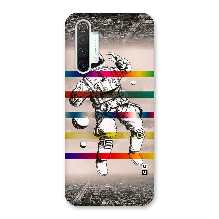 Spaceman Rainbow Stripes Back Case for Realme X3