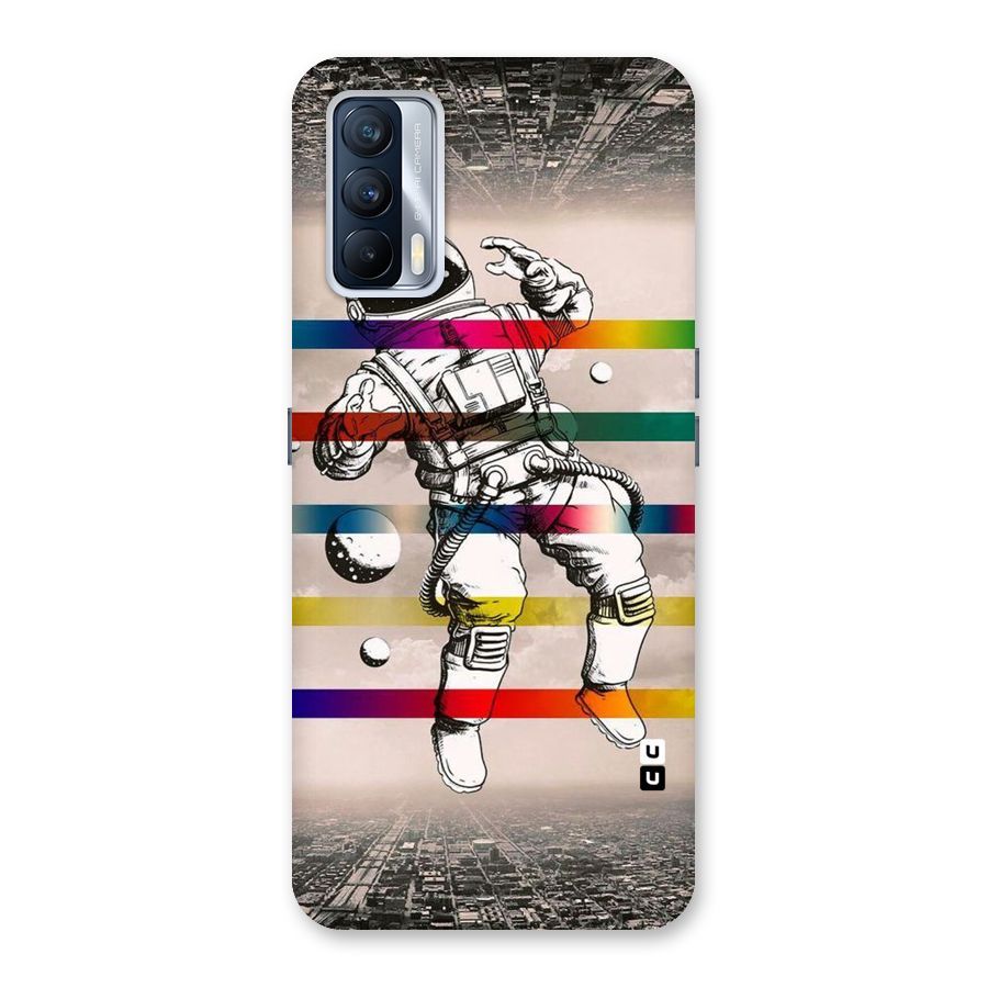 Spaceman Rainbow Stripes Back Case for Realme X7