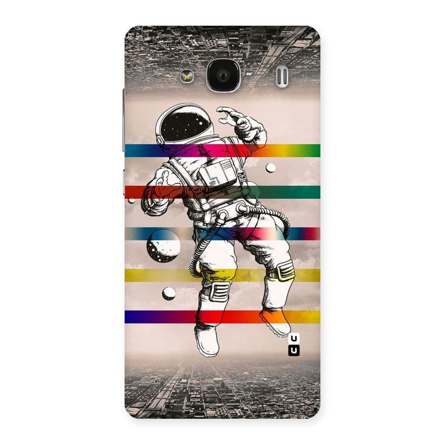 Spaceman Rainbow Stripes Back Case for Redmi 2