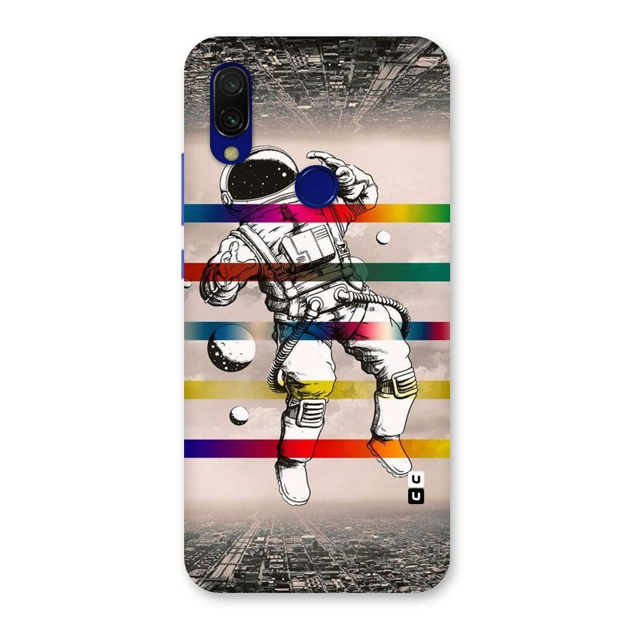 Spaceman Rainbow Stripes Back Case for Redmi 7