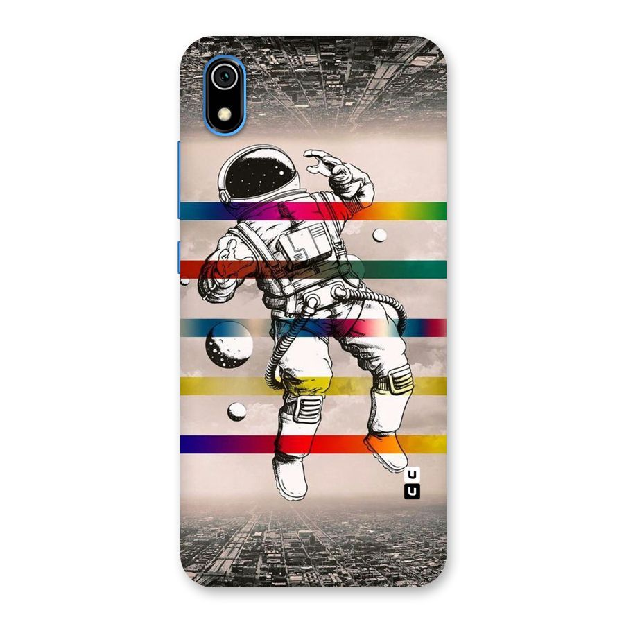 Spaceman Rainbow Stripes Back Case for Redmi 7A