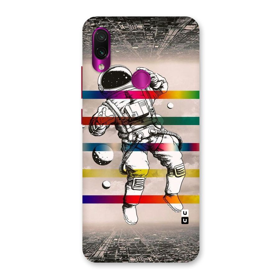 Spaceman Rainbow Stripes Back Case for Redmi Note 7 Pro