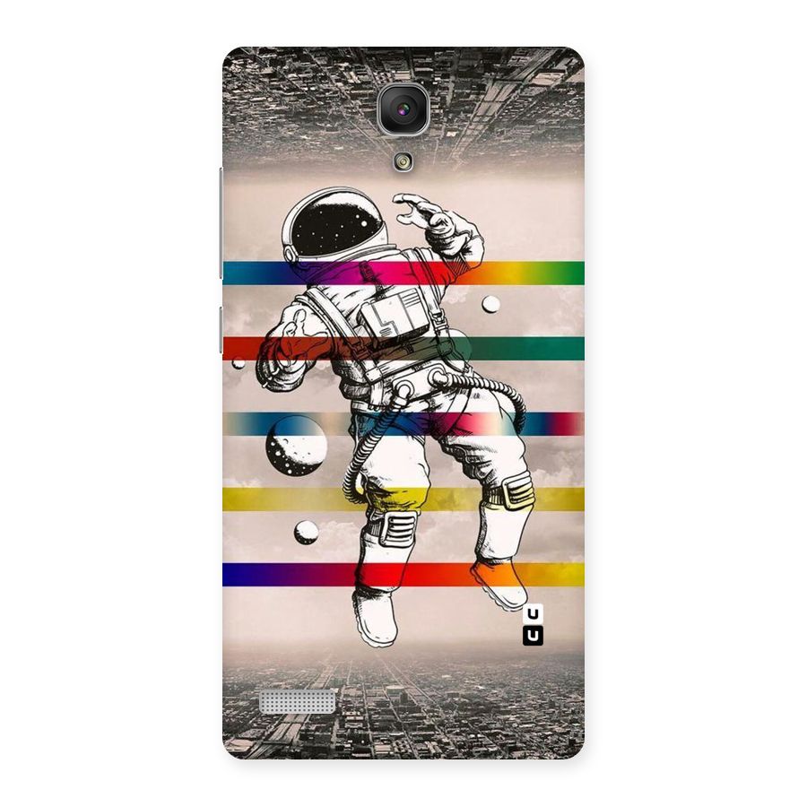 Spaceman Rainbow Stripes Back Case for Redmi Note Prime