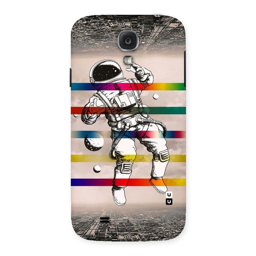 Spaceman Rainbow Stripes Back Case for Samsung Galaxy S4