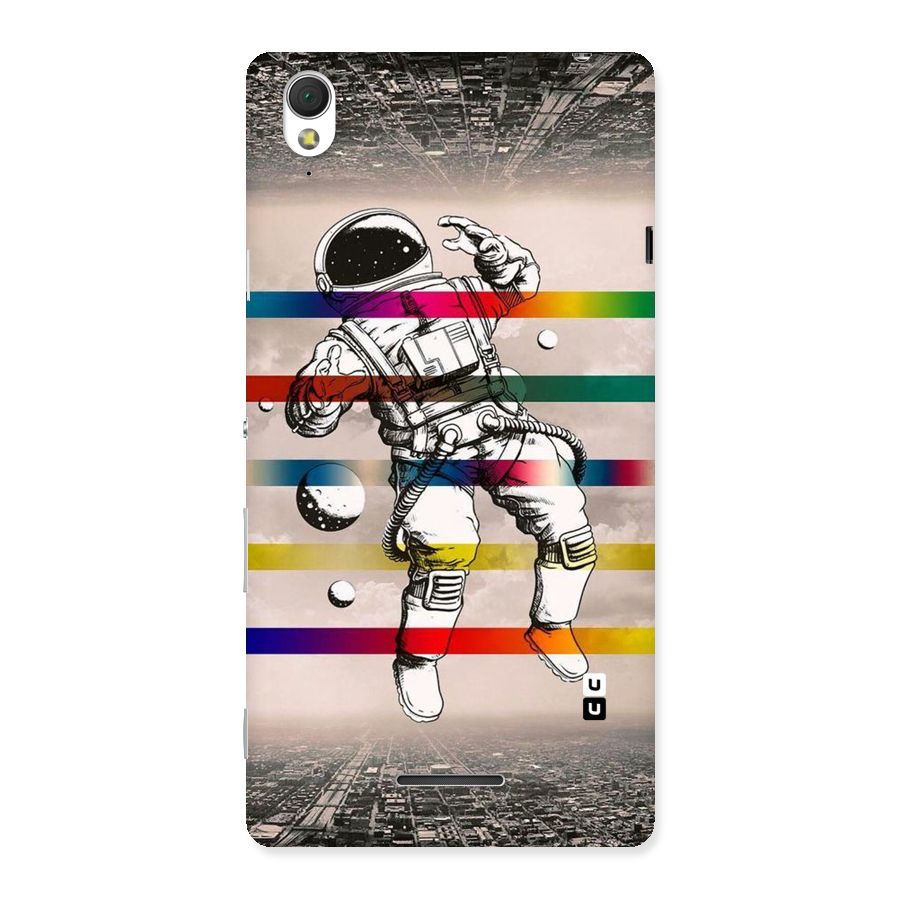 Spaceman Rainbow Stripes Back Case for Sony Xperia T3