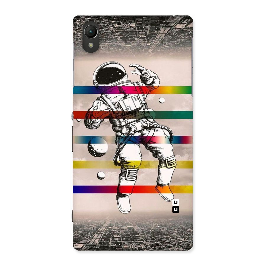 Spaceman Rainbow Stripes Back Case for Sony Xperia Z1