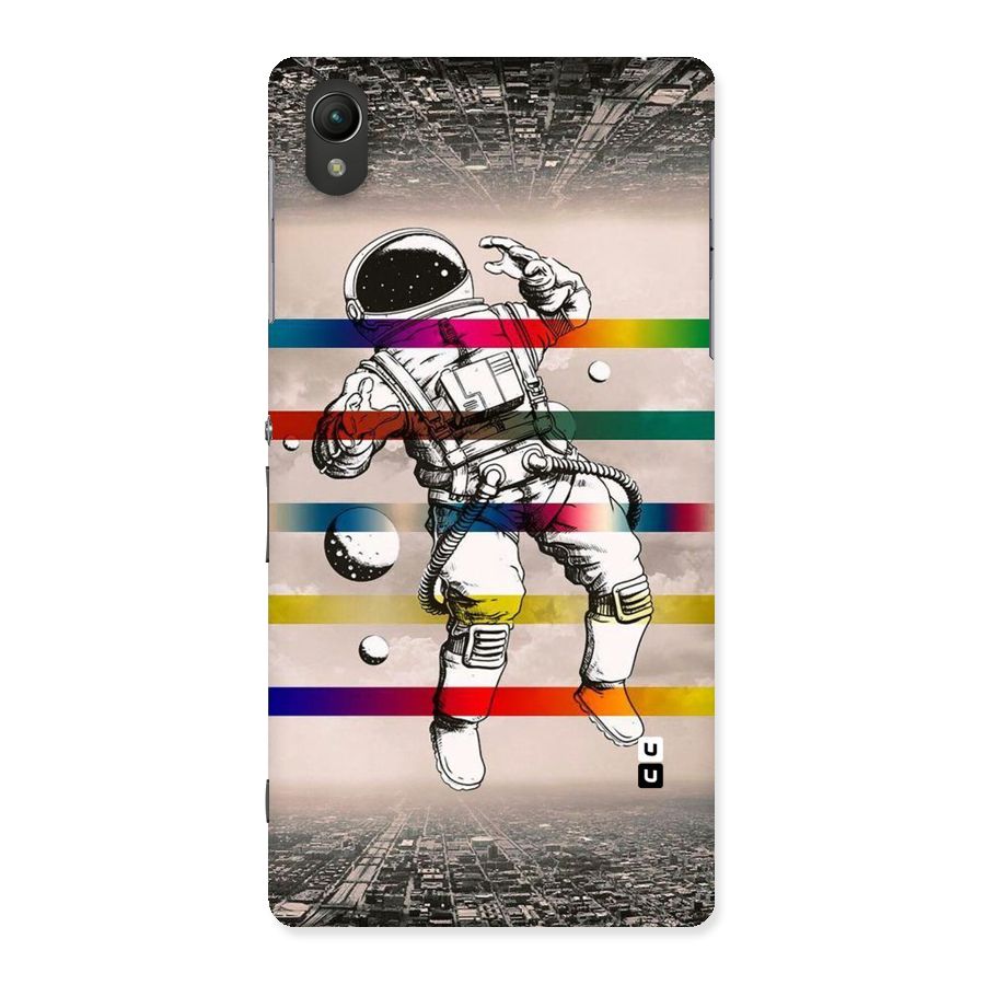 Spaceman Rainbow Stripes Back Case for Sony Xperia Z2