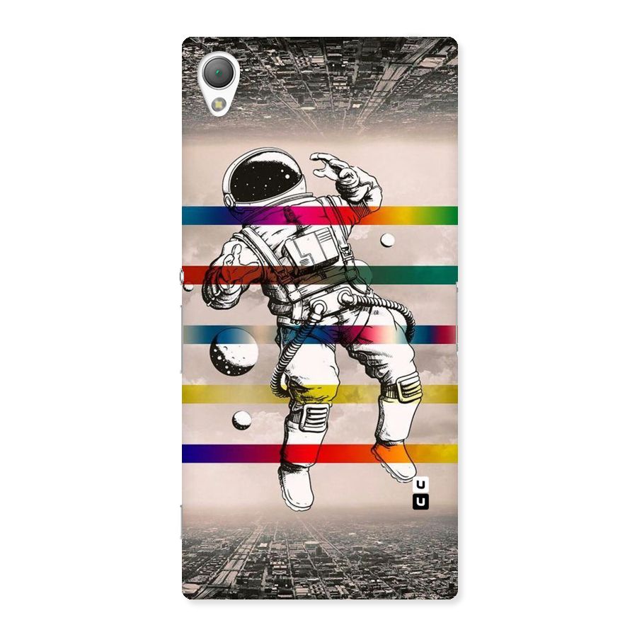 Spaceman Rainbow Stripes Back Case for Sony Xperia Z3