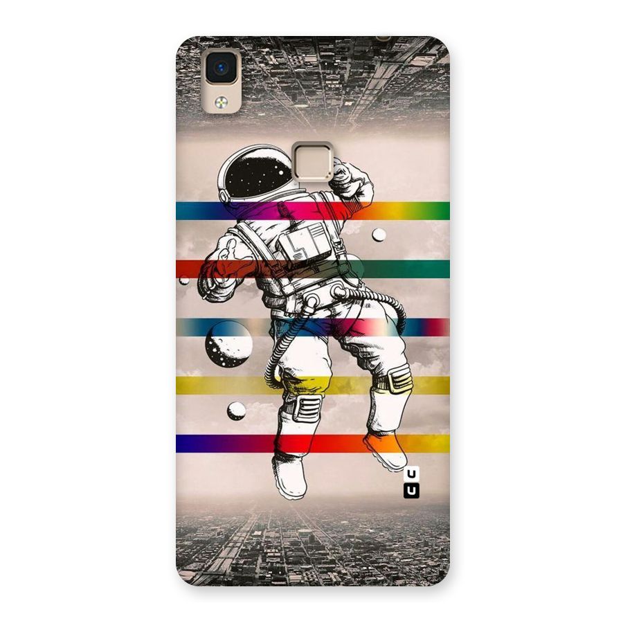 Spaceman Rainbow Stripes Back Case for V3 Max