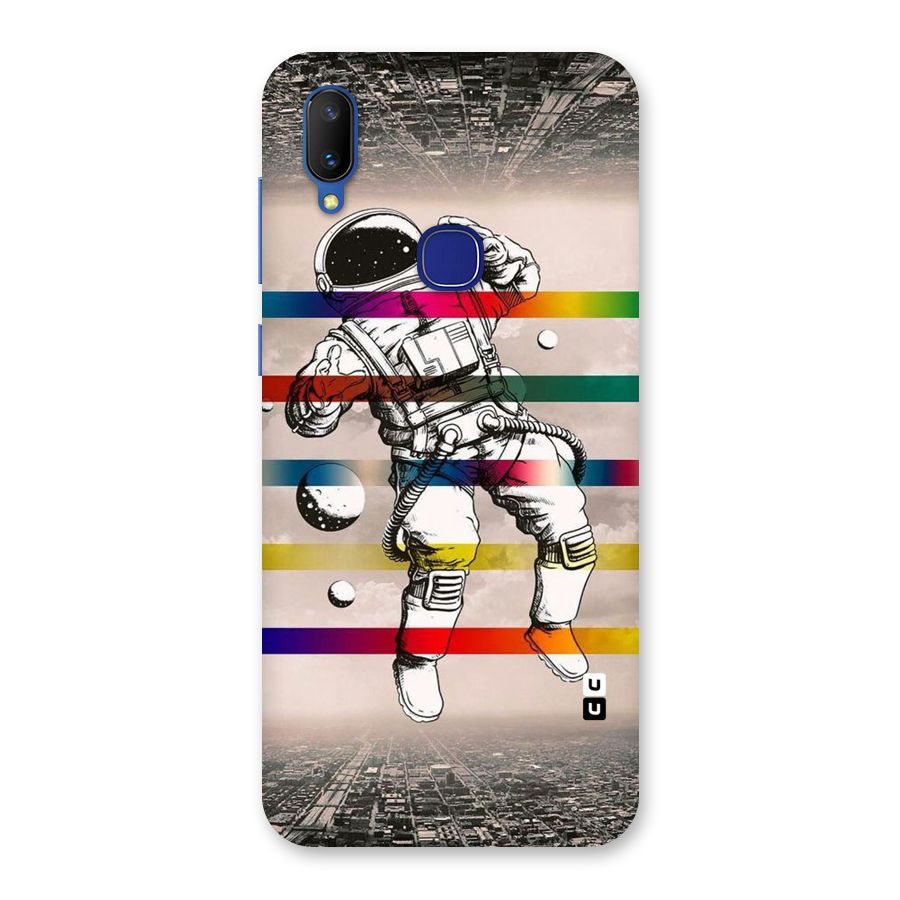 Spaceman Rainbow Stripes Back Case for Vivo V11