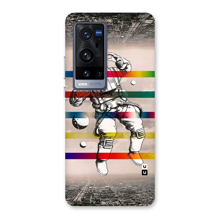 Spaceman Rainbow Stripes Back Case for Vivo X60 Pro Plus