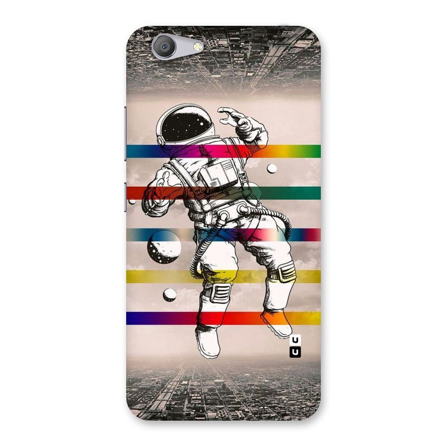 Spaceman Rainbow Stripes Back Case for Vivo Y53
