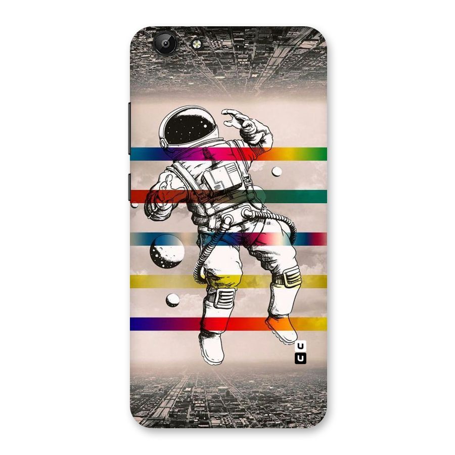 Spaceman Rainbow Stripes Back Case for Vivo Y69