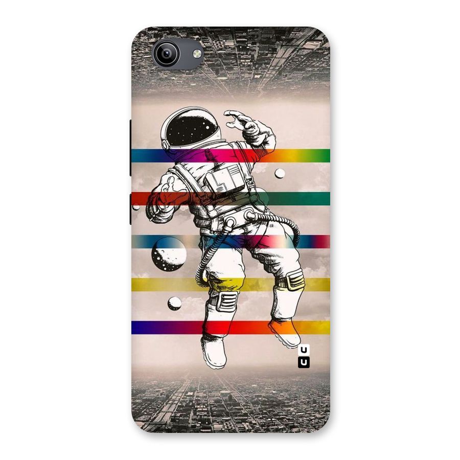 Spaceman Rainbow Stripes Back Case for Vivo Y81i