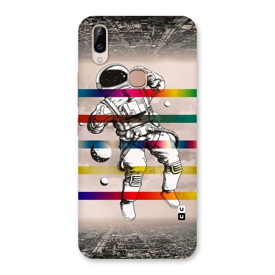 Spaceman Rainbow Stripes Back Case for Vivo Y83 Pro