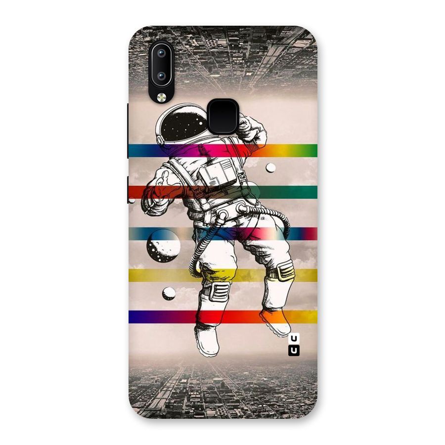Spaceman Rainbow Stripes Back Case for Vivo Y95