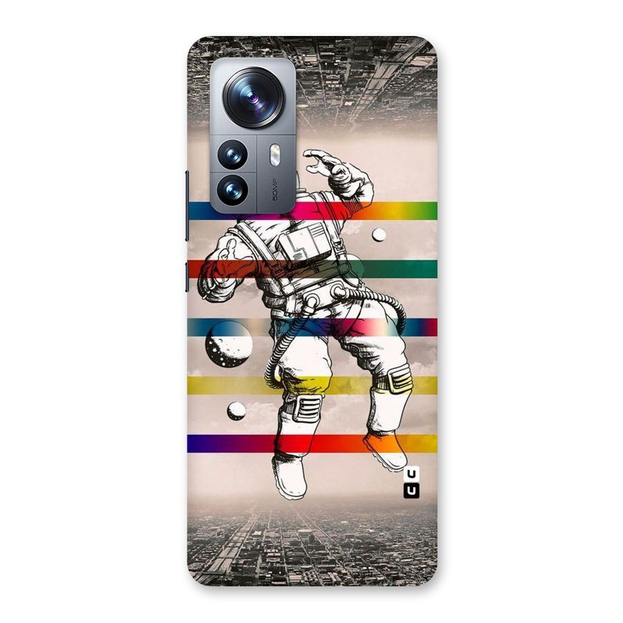 Spaceman Rainbow Stripes Back Case for Xiaomi 12 Pro