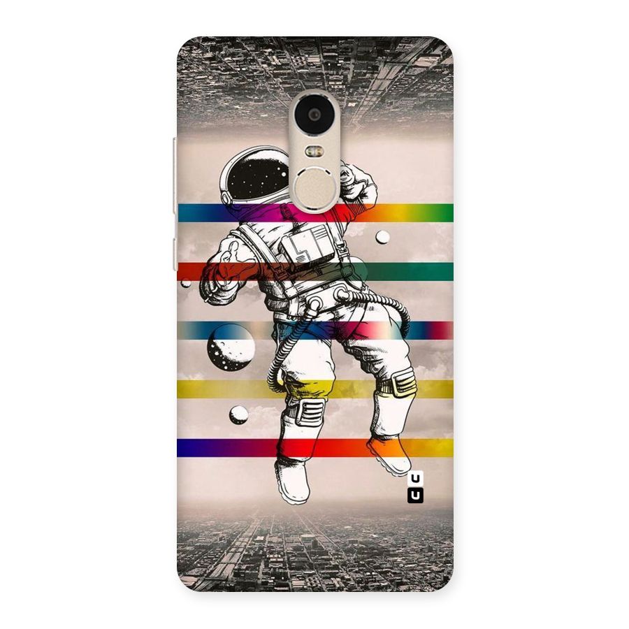 Spaceman Rainbow Stripes Back Case for Xiaomi Redmi Note 4