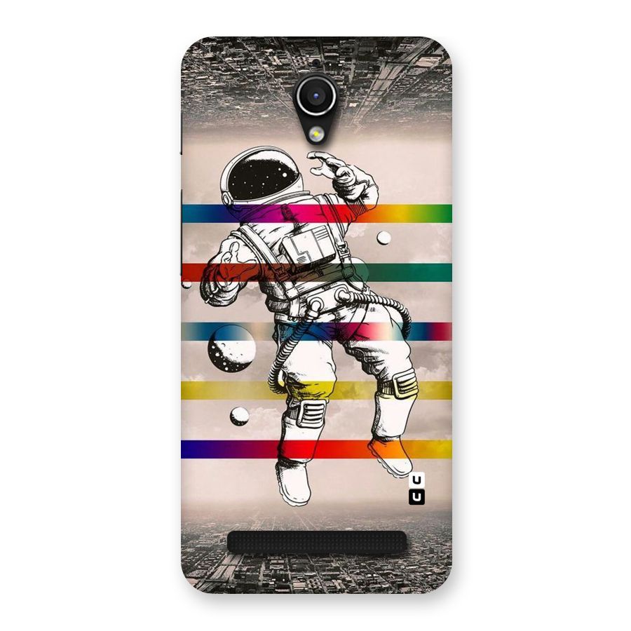 Spaceman Rainbow Stripes Back Case for Zenfone Go