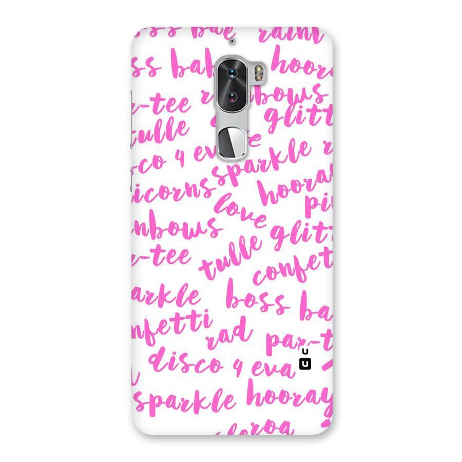 Sparkle Love Back Case for Coolpad Cool 1