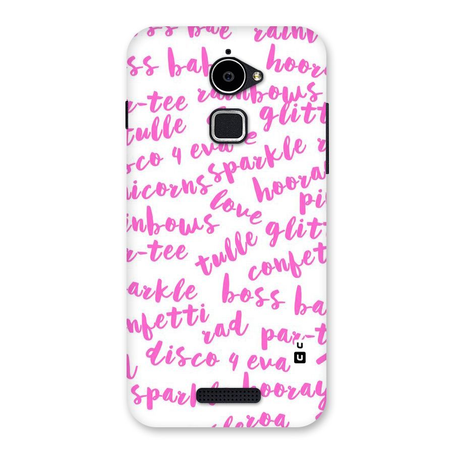 Sparkle Love Back Case for Coolpad Note 3 Lite