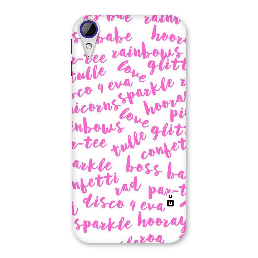 Sparkle Love Back Case for Desire 830