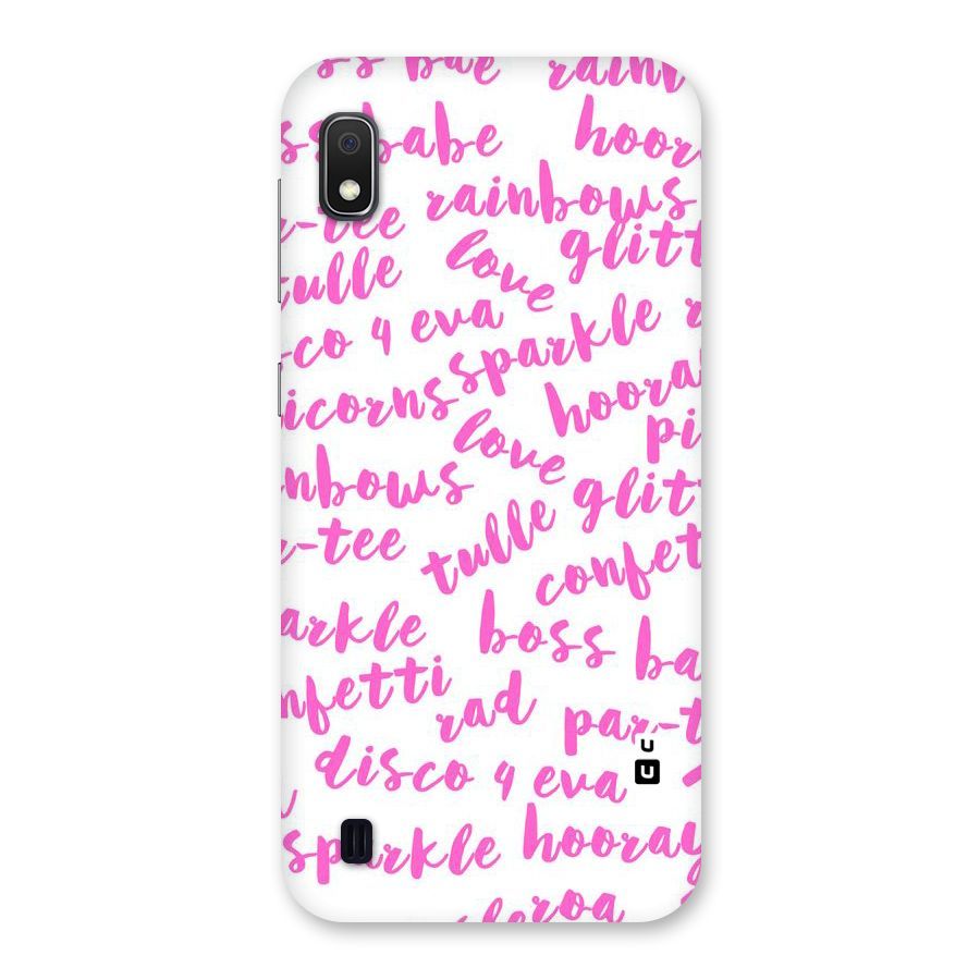 Sparkle Love Back Case for Galaxy A10
