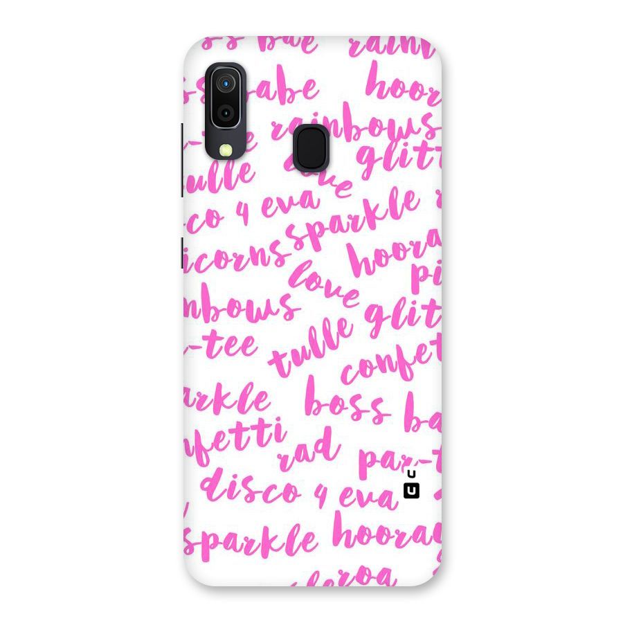 Sparkle Love Back Case for Galaxy A30