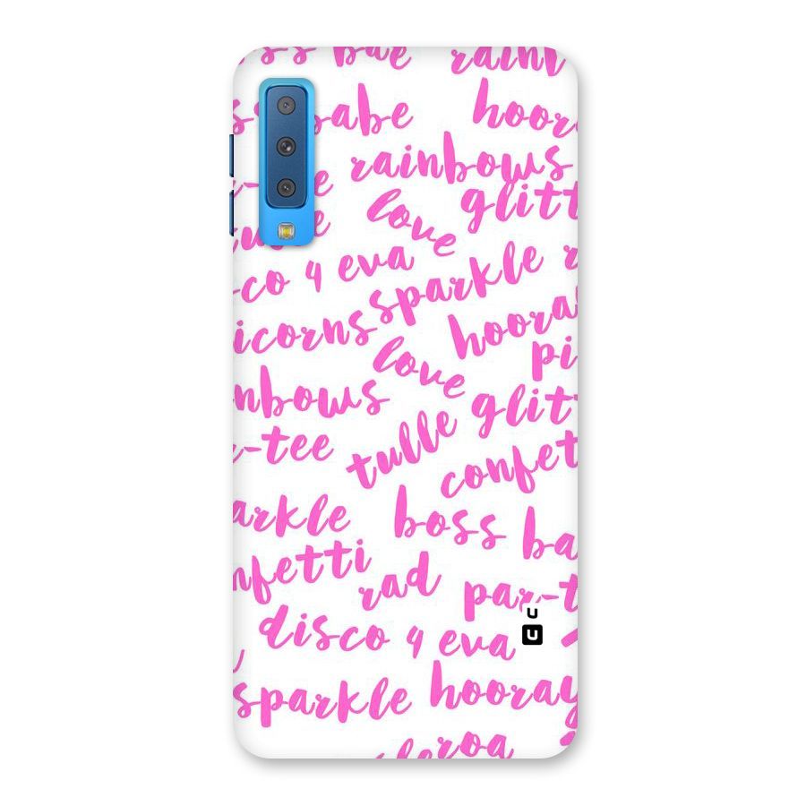 Sparkle Love Back Case for Galaxy A7 (2018)