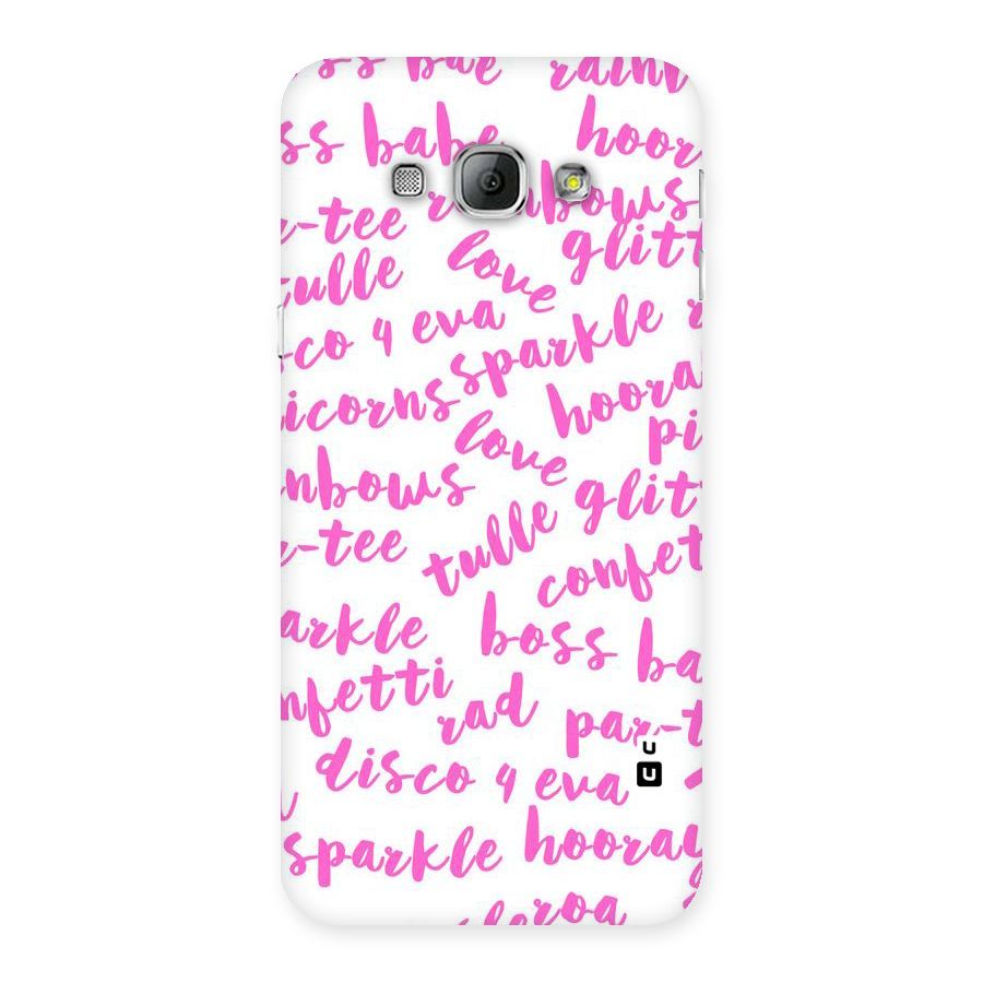 Sparkle Love Back Case for Galaxy A8