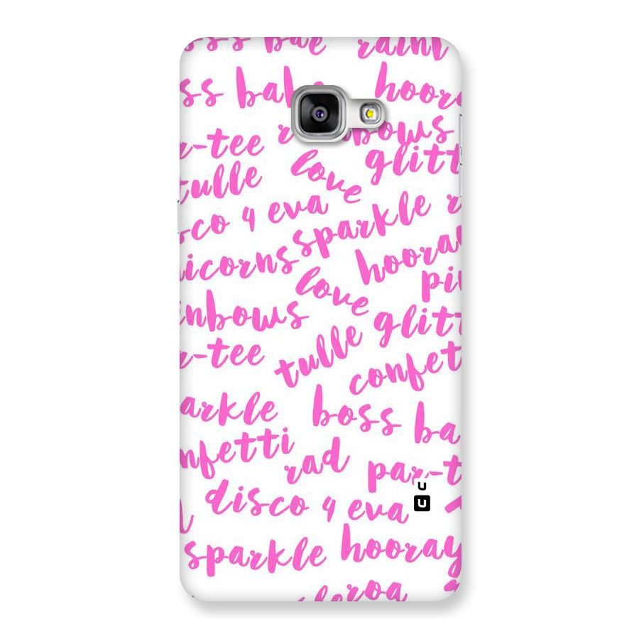 Sparkle Love Back Case for Galaxy A9