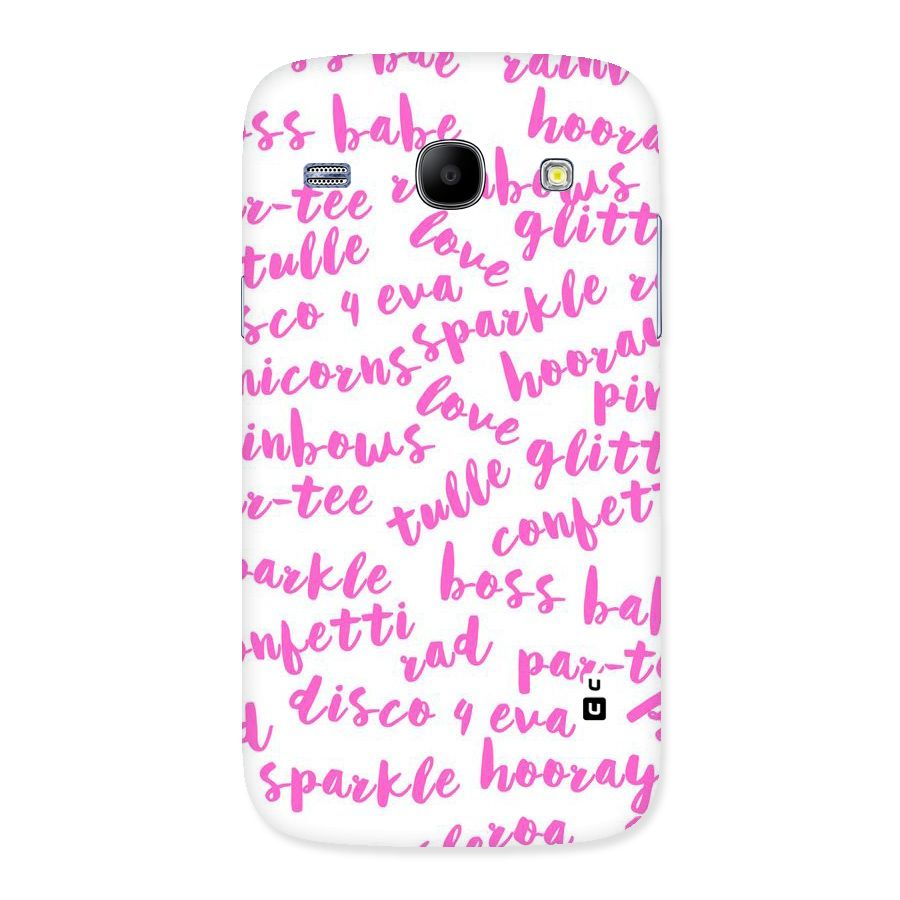 Sparkle Love Back Case for Galaxy Core