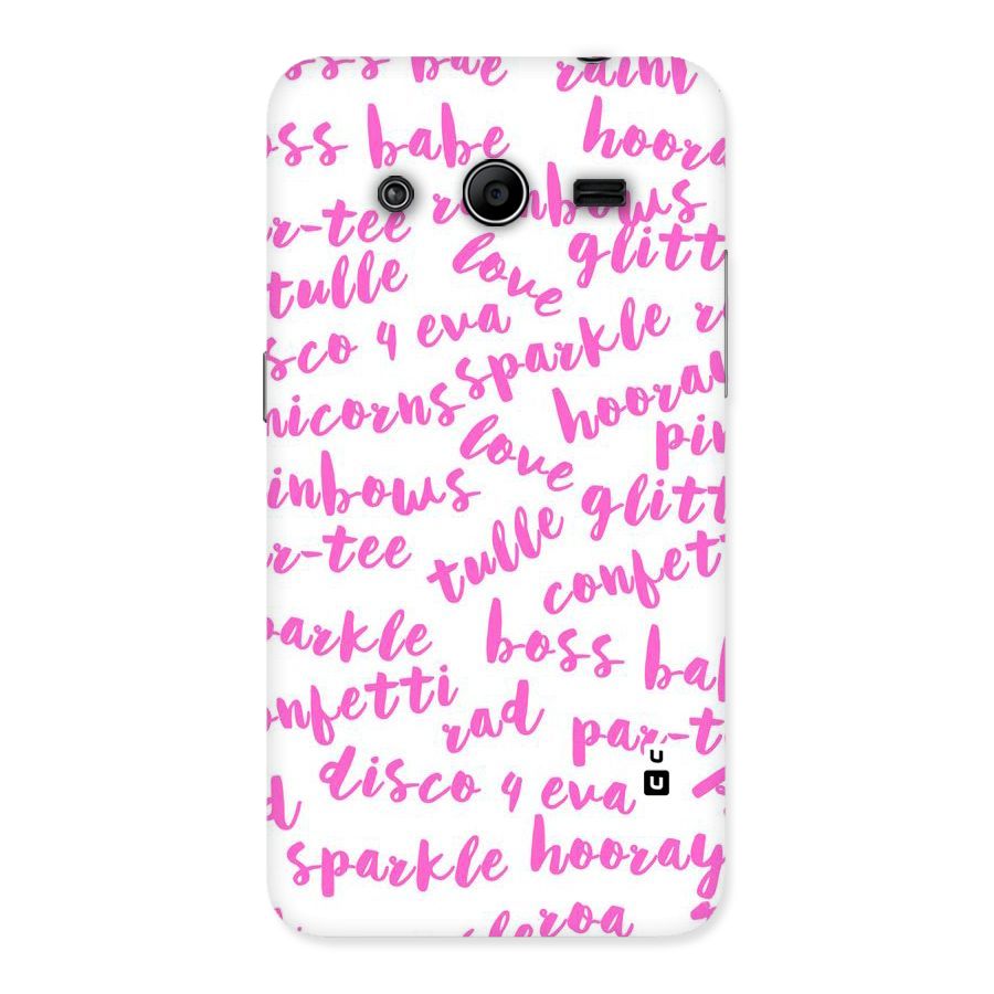 Sparkle Love Back Case for Galaxy Core 2