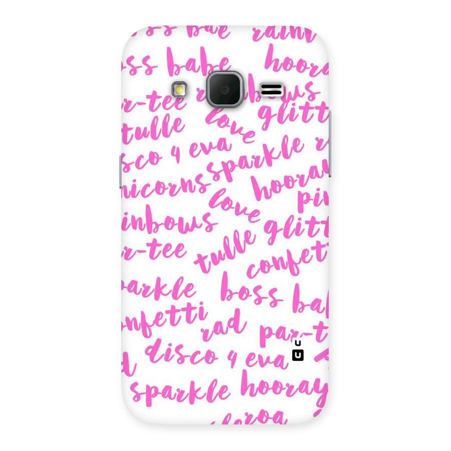 Sparkle Love Back Case for Galaxy Core Prime