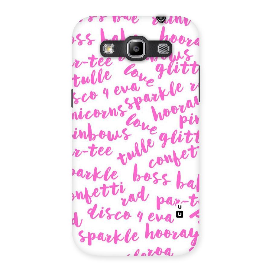 Sparkle Love Back Case for Galaxy Grand Quattro