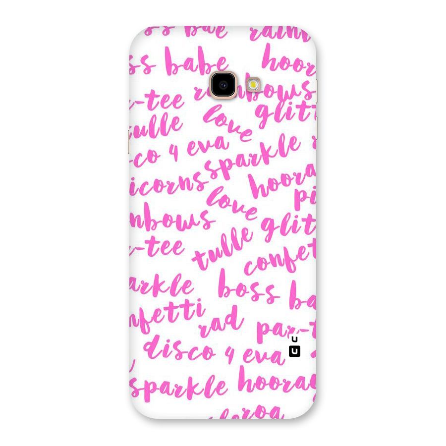 Sparkle Love Back Case for Galaxy J4 Plus