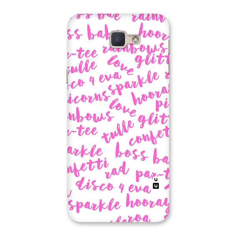 Sparkle Love Back Case for Galaxy J5 Prime