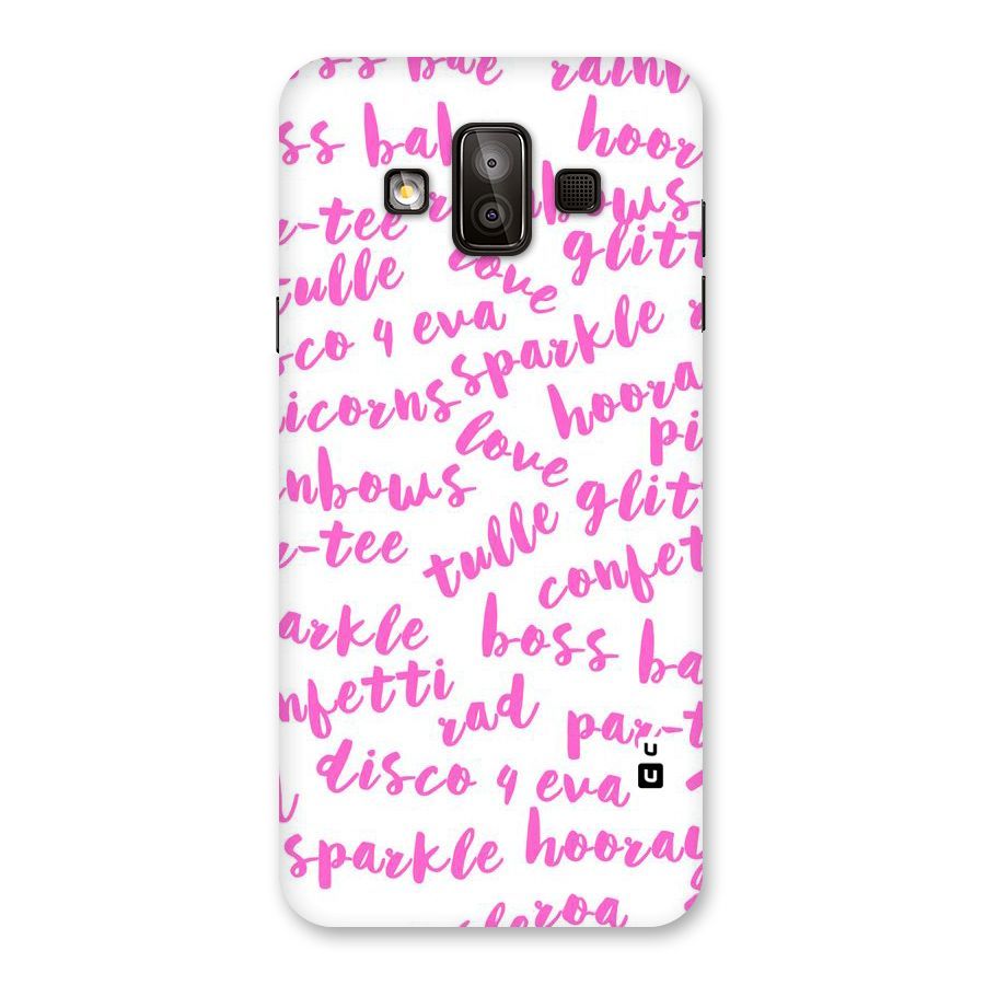 Sparkle Love Back Case for Galaxy J7 Duo