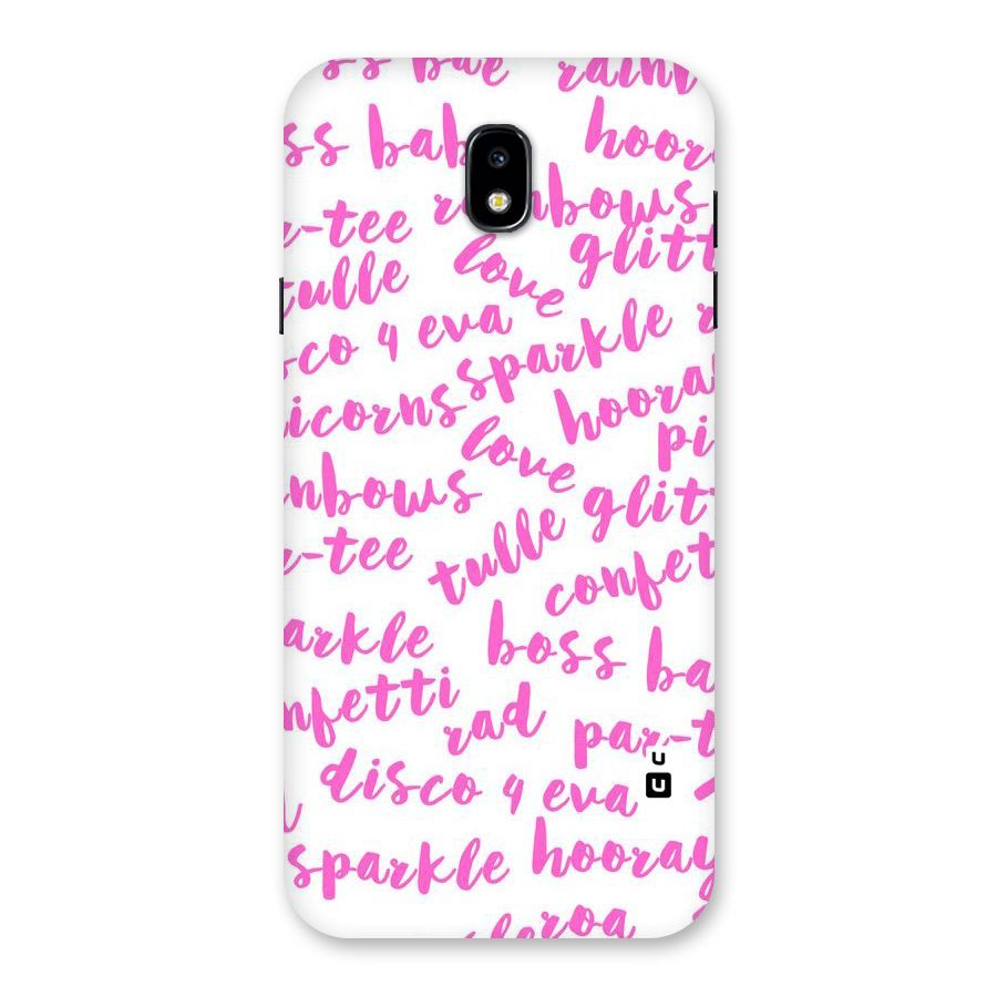 Sparkle Love Back Case for Galaxy J7 Pro