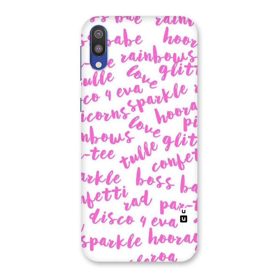 Sparkle Love Back Case for Galaxy M10