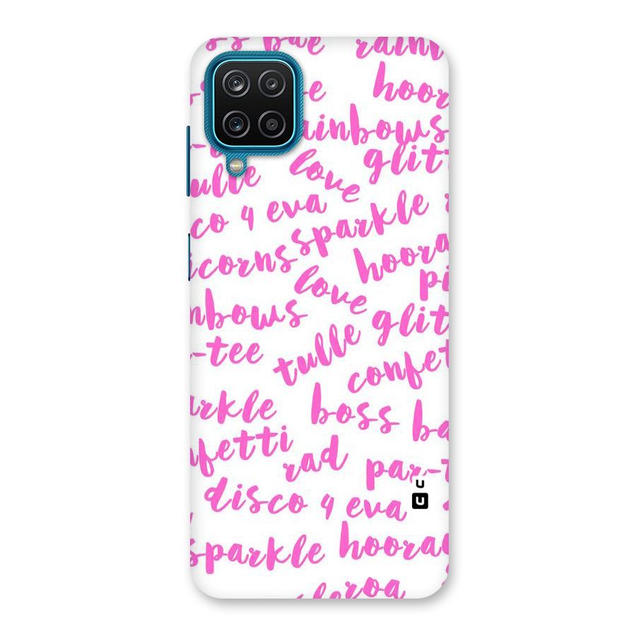Sparkle Love Back Case for Galaxy M12