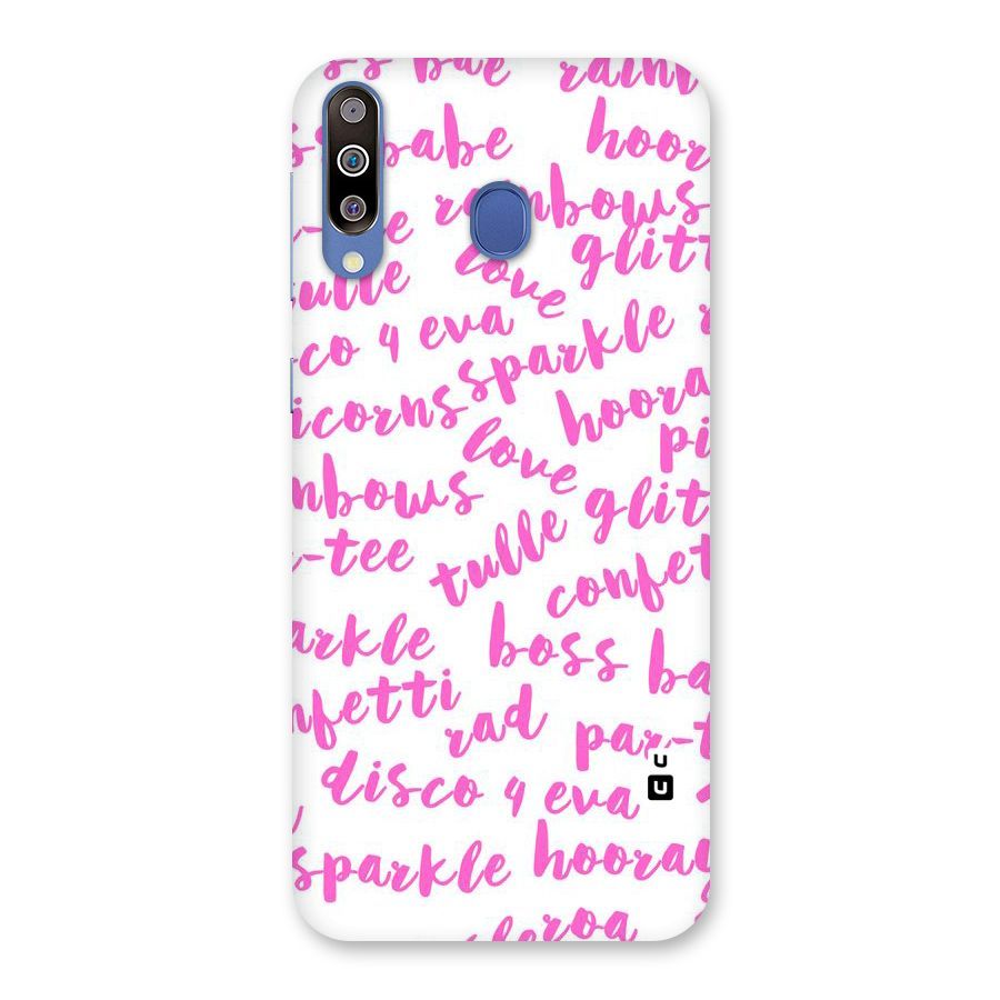 Sparkle Love Back Case for Galaxy M30