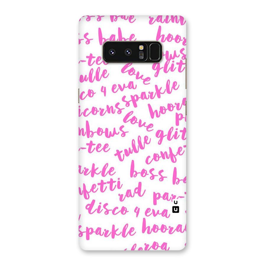 Sparkle Love Back Case for Galaxy Note 8