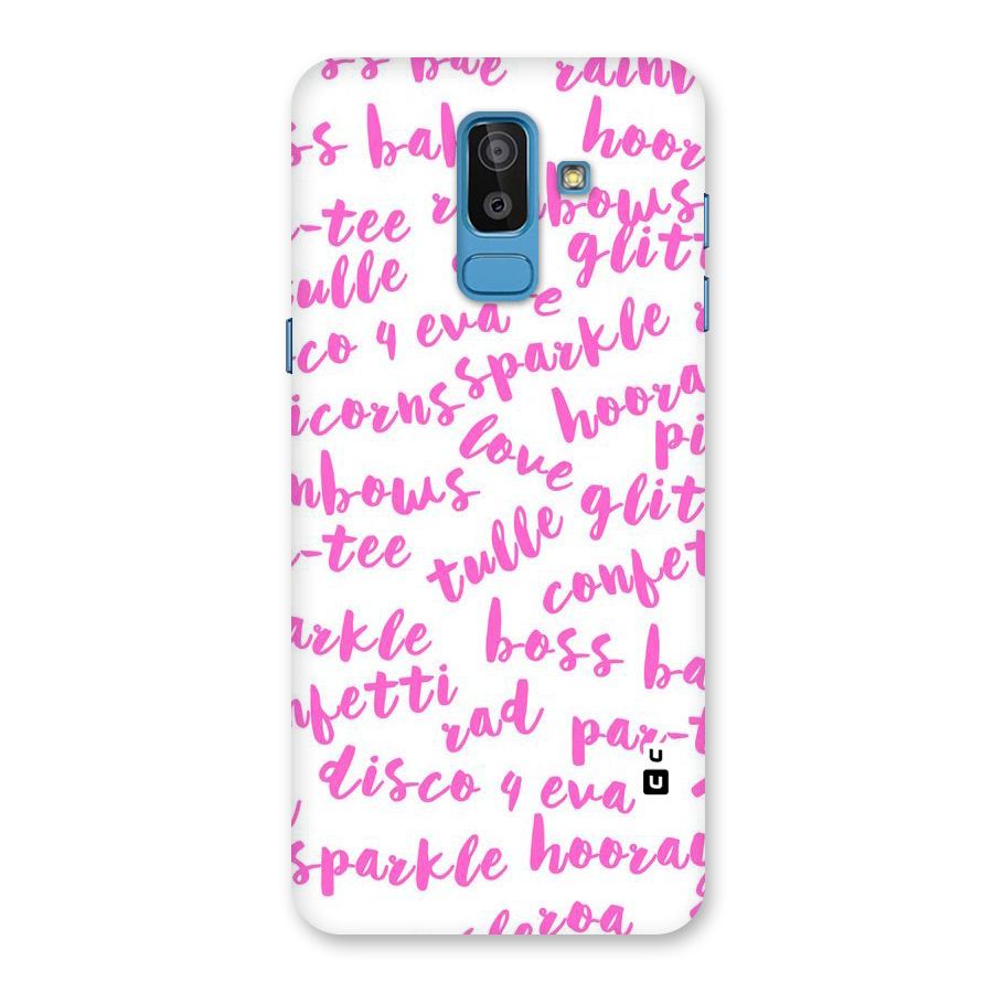 Sparkle Love Back Case for Galaxy On8 (2018)
