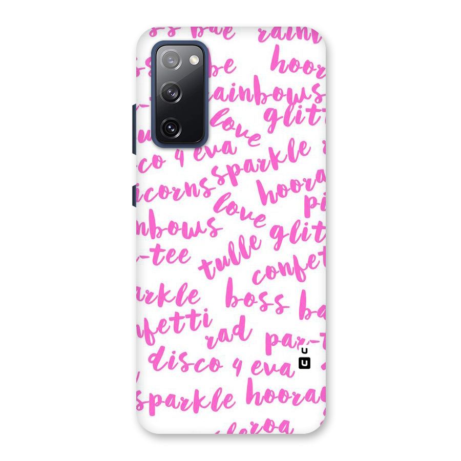Sparkle Love Back Case for Galaxy S20 FE
