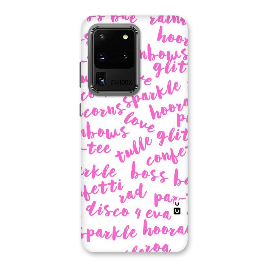 Sparkle Love Back Case for Galaxy S20 Ultra