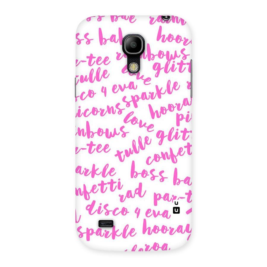 Sparkle Love Back Case for Galaxy S4 Mini